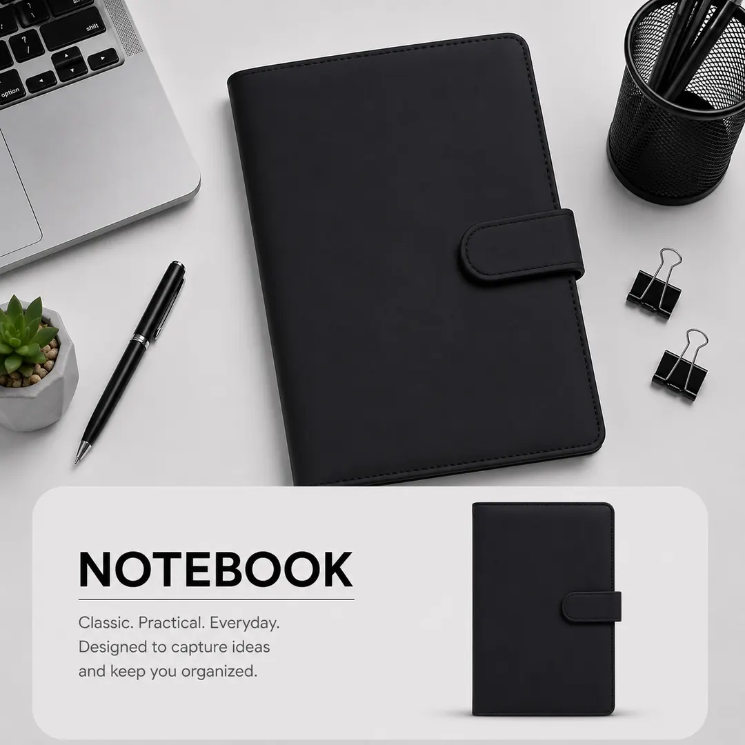 notebook_black_magnetic_clasp_product_ad_compressed Promotional Notebook 24 - الصورة 1