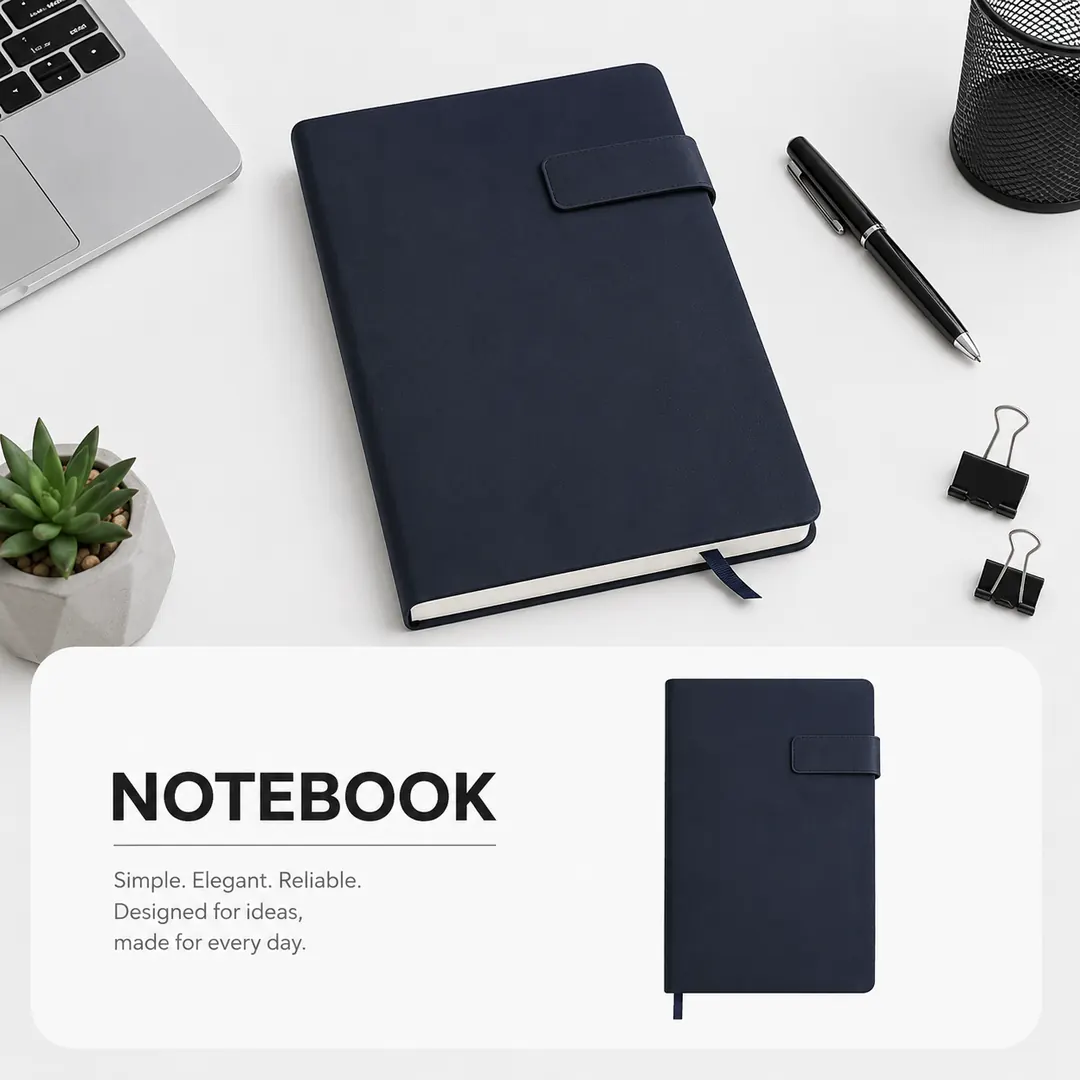 notebook_navy_product_ad_compressed Promotional Notebook2 - الصورة 1
