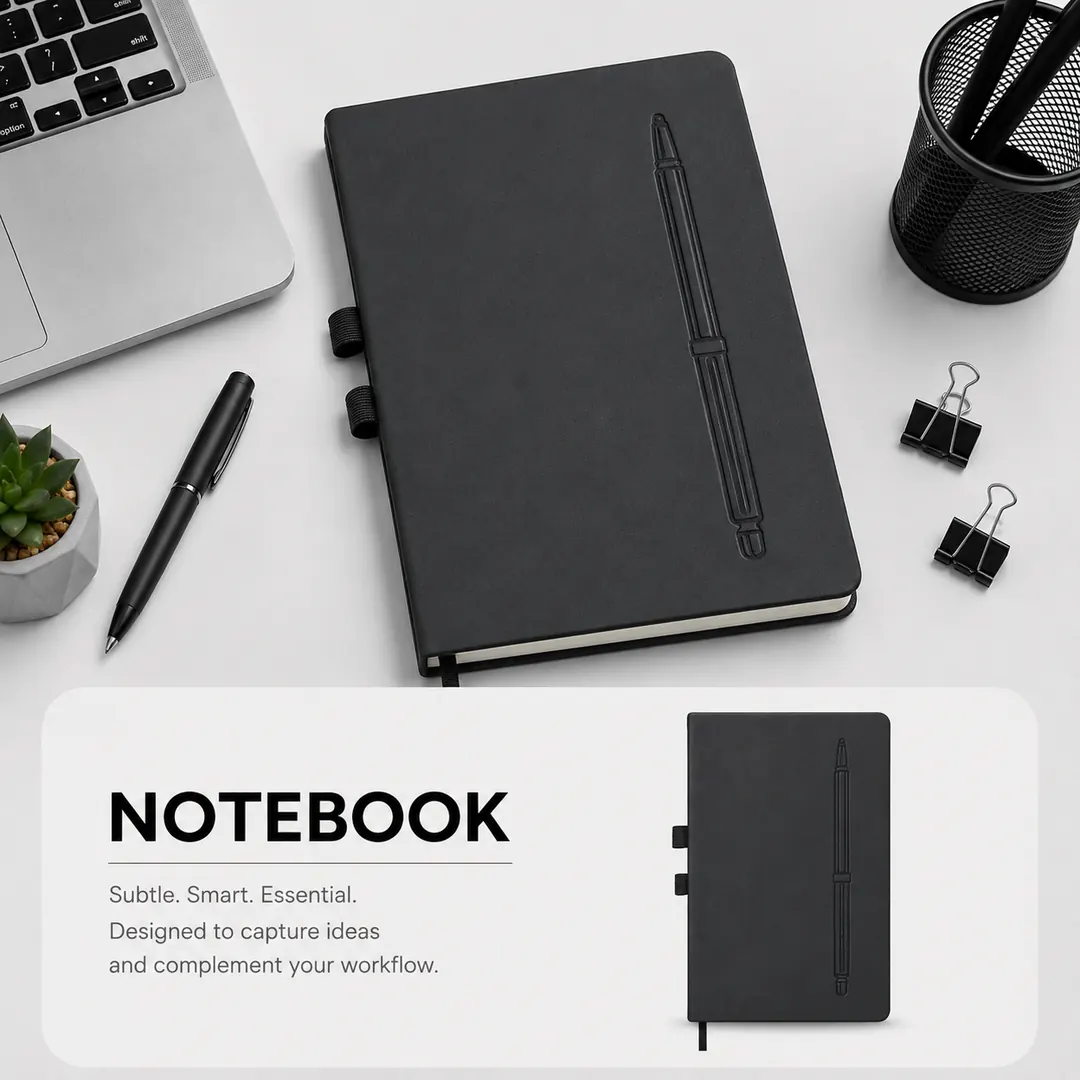 notebook_pen_design_product_ad_compressed Promotional Notebook 12 - الصورة 1