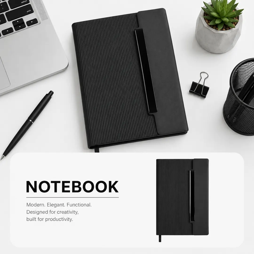 notebook_ribbed_product_ad_compressed Promotional Notebook4 - الصورة 1