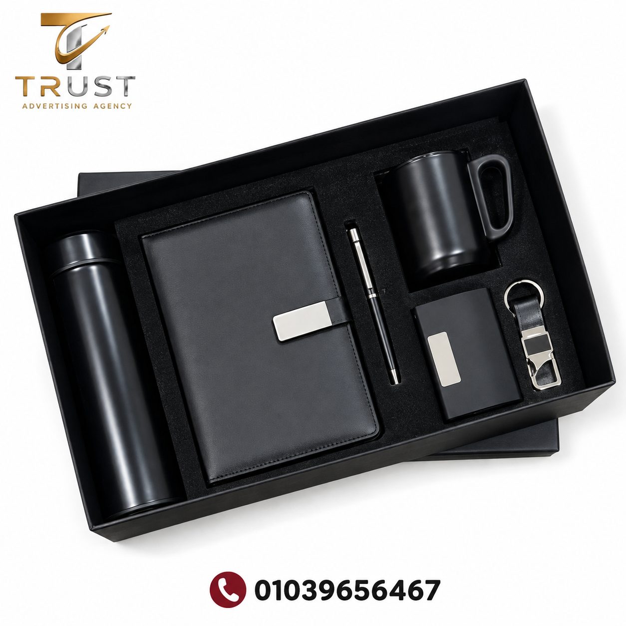 TRUST_gift_box_compressed-4 هدايا شركات للمناسبات الرسمية | بوكس هدايا راقي باللوجو – Trust Giveaways - الصورة 1