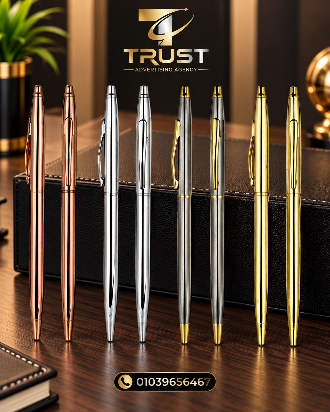 TRUST_pens_1080x1350_compressed_2 قلم هدية للشركات | قلم دعائي ترويجي مخصص - الصورة 1
