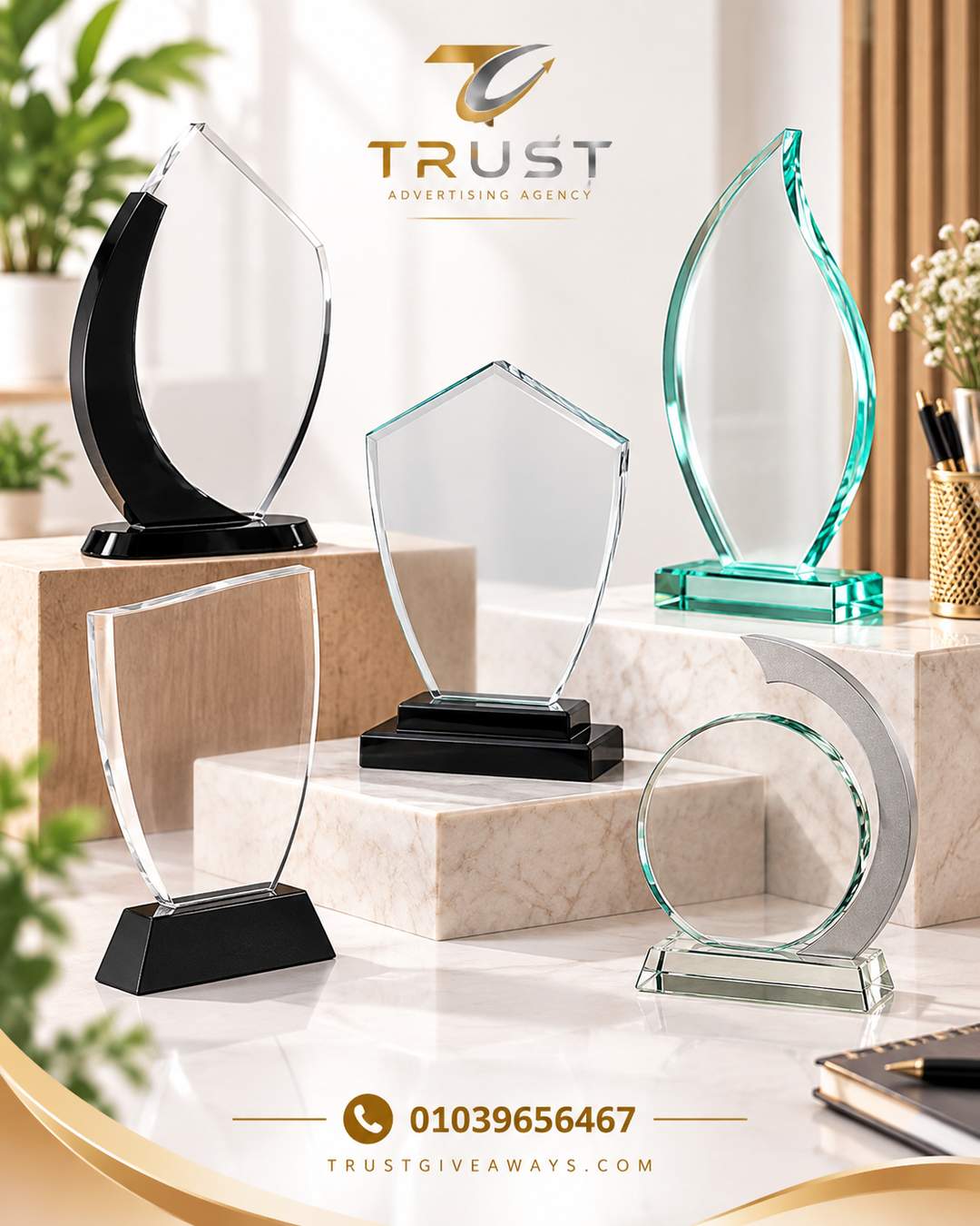 trust_awards_1080x1350_compressed_2 درع تكريم كريستال وأكريليك للشركات | Custom Crystal & Acrylic Award - الصورة 1