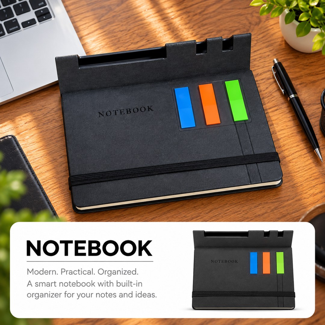 notebook_organizer_compressed نوت بوك دعائي مميز للشركات | هدايا مكتبية ترويجية - الصورة 1